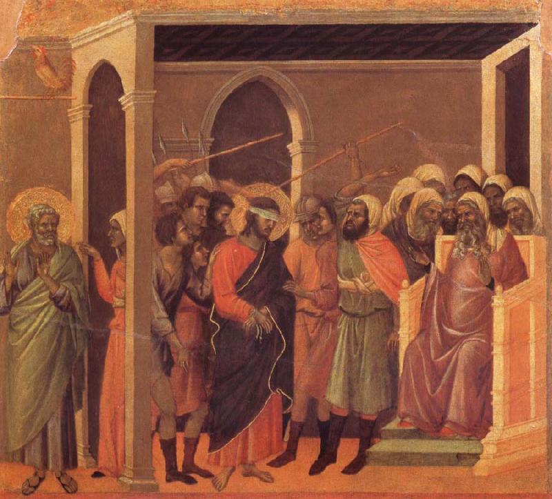 Duccio di Buoninsegna The third verloochening of Christ Germany oil painting art